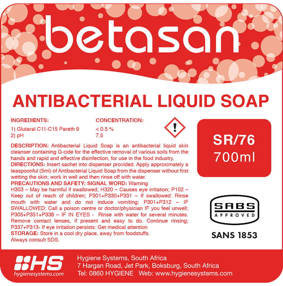 liquid soap sr75
