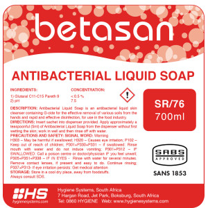 Betasan antibacterial liquid soap