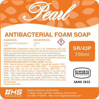 Pearl Antibacterial Foam Soap 700ml