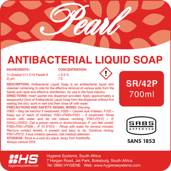 Pearl Antibacterial Liquid Soap 700ml